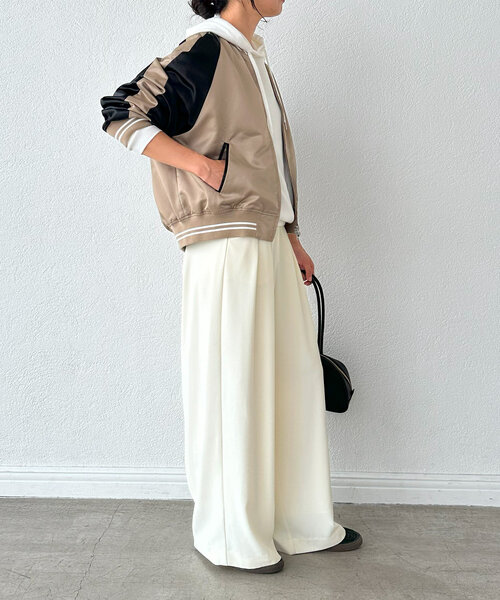 RIVE DROITE（リヴドロワ）の「【MONN.:.(モン)】ジャンパー（ブルゾン・レディース・ベージュ/ブラウン・FREE）」の13枚目の写真