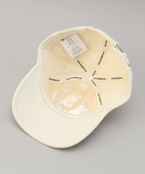 NEW BALANCE(ニューバランス)の「NEWBALANCE(ニューバランス)コーデュロイロゴキャップ(キャップ・レディース・ブラック/ナチュラル・FREE)」の3枚目の写真