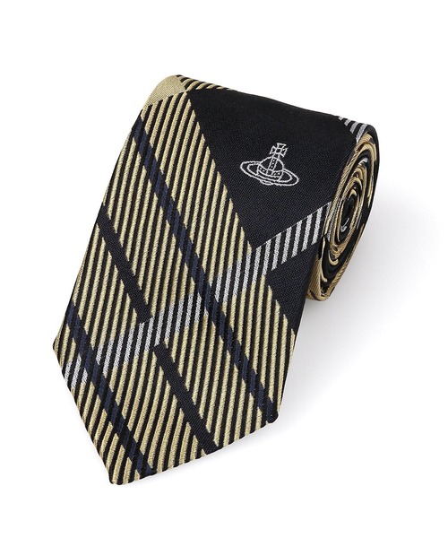 Vivienne Westwood MAN（ヴィヴィアンウエストウッドマン）の「“HARRIS TWEED” ネクタイ【249405 TIE85】（ネクタイ・メンズ・バーガンディー/グレー/ブラック・FREE）」の2枚目の写真