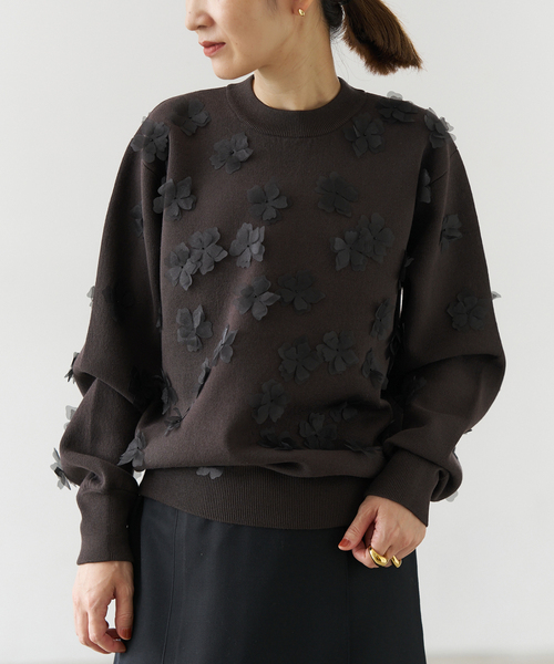 セール】petal knit プルオーバー（ニット/セーター）｜VERMEIL par