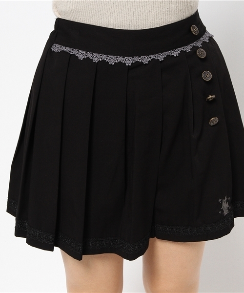 axes femme（アクシーズファム）の「刺繍入りプリーツキュロット（その他パンツ・レディース・ベージュ/ダークグリーン/ブラック・MEDIUM）」の7枚目の写真