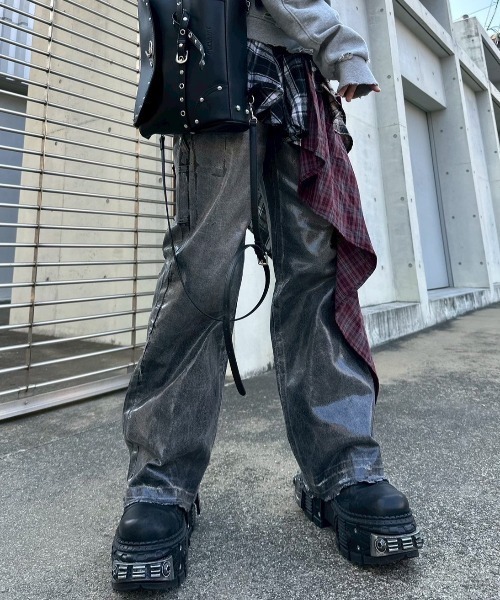 M・U SPORTS エムユースポーツ アシンメトリー スカート NVY 38