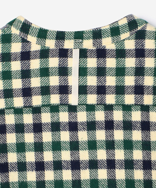 GALLEGO DESPORTES（ギャレゴデスポート）の「GALLEGO DESPORTES | 〈別注〉コットン バンドカラーシャツ CHECK MEN（シャツ/ブラウス・メンズ・グリーン系その他・L/M）」の5枚目の写真