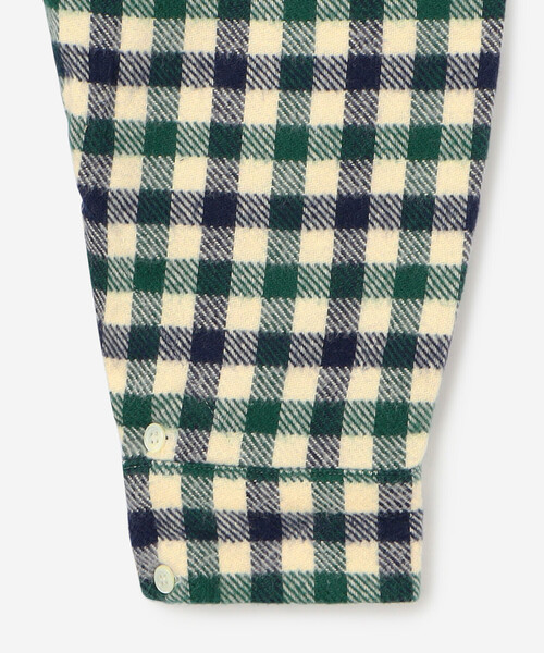 GALLEGO DESPORTES（ギャレゴデスポート）の「GALLEGO DESPORTES | 〈別注〉コットン バンドカラーシャツ CHECK MEN（シャツ/ブラウス・メンズ・グリーン系その他・L/M）」の6枚目の写真