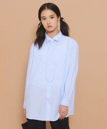 PINK-latte（ピンクラテ）の「タイ付き チュニック風シャツ（シャツ/ブラウス・キッズ）」