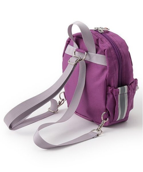 kladskap（クレードスコープ）の「恐竜2wayバッグ（バックパック/リュック・キッズ・カーキ/パープル・FREE）」の4枚目の写真