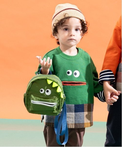 kladskap（クレードスコープ）の「恐竜2wayバッグ（バックパック/リュック・キッズ・カーキ/パープル・FREE）」の17枚目の写真