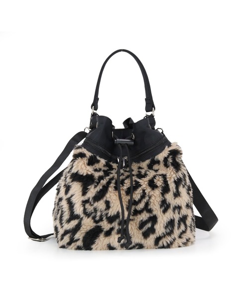 T・S・L（ティーエスエル）の「ボア2wayショルダーバッグ（ショルダーバッグ・レディース・チャコールグレー/レオパード/ベージュ・FREE）」の13枚目の写真