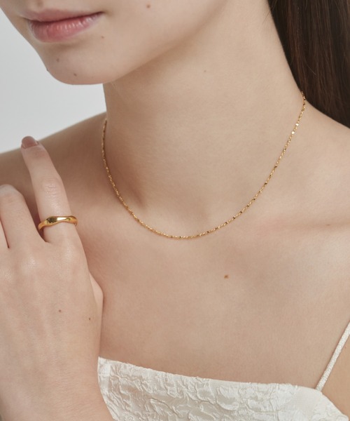ciite'（シーテ）の「glitter chain necklace / グリッターチェーンネックレス（ネックレス・レディース・ゴールド/シルバー/ピンクゴールド・FREE）」の20枚目の写真