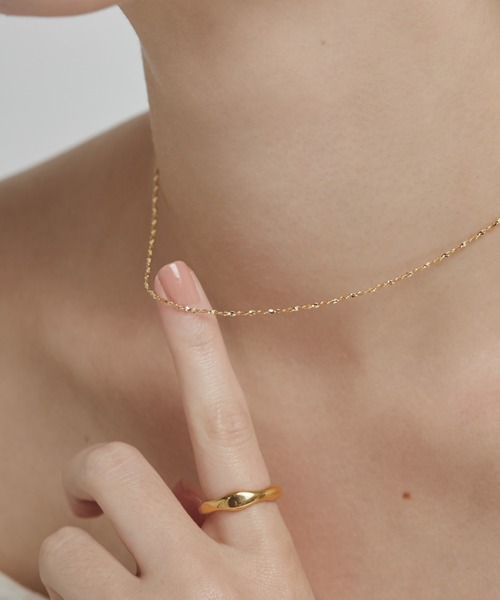 Glitter ゴールド チェーンネックレス セール】glitter chain necklace / グリッターチェーン