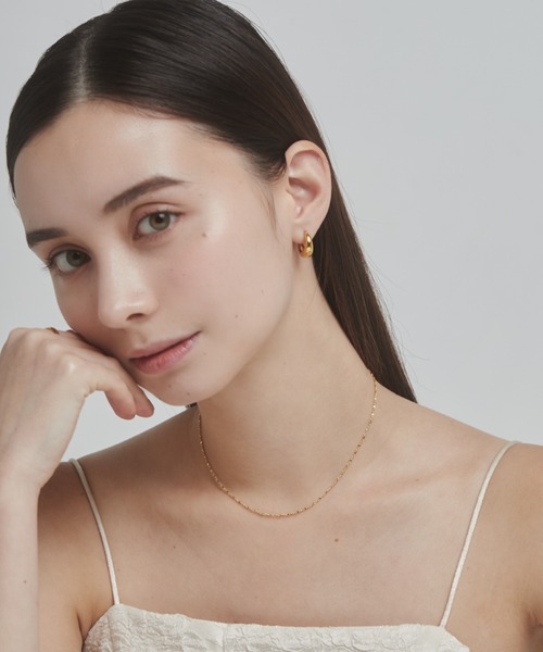 ciite'（シーテ）の「glitter chain necklace / グリッターチェーンネックレス（ネックレス・レディース・ゴールド/シルバー/ピンクゴールド・FREE）」の17枚目の写真
