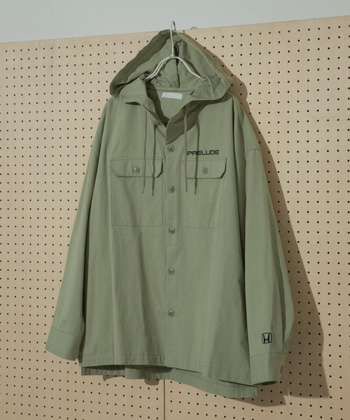 SENSE OF PLACE by URBAN RESEARCH(センスオブプレイスバイアーバンリサーチ)の「HONDA Hoodie Long-Sleeve Shirts(シャツ/ブラウス・メンズ・ミント/グリーン・MEDIUM/LARGE)」の1枚目の写真