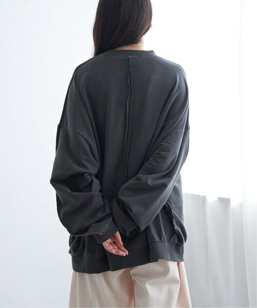 VENCEEXCHANGE(ヴァンスエクスチェンジ)の「インサイドアウトプルオーバー(スウェット・レディース・ライトグレー/クリーム/ブラック・FREE)」の6枚目の写真