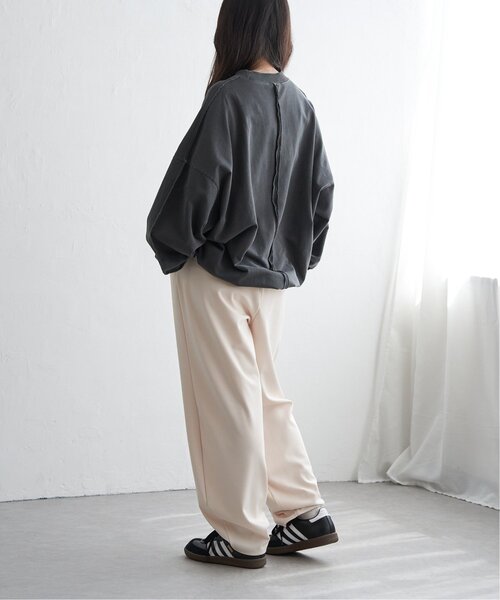 VENCEEXCHANGE(ヴァンスエクスチェンジ)の「インサイドアウトプルオーバー(スウェット・レディース・ライトグレー/クリーム/ブラック・FREE)」の8枚目の写真