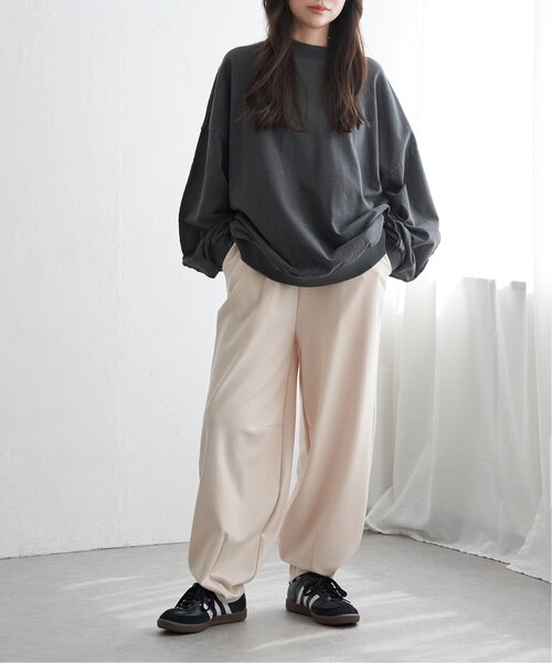 VENCEEXCHANGE(ヴァンスエクスチェンジ)の「インサイドアウトプルオーバー(スウェット・レディース・ライトグレー/クリーム/ブラック・FREE)」の9枚目の写真