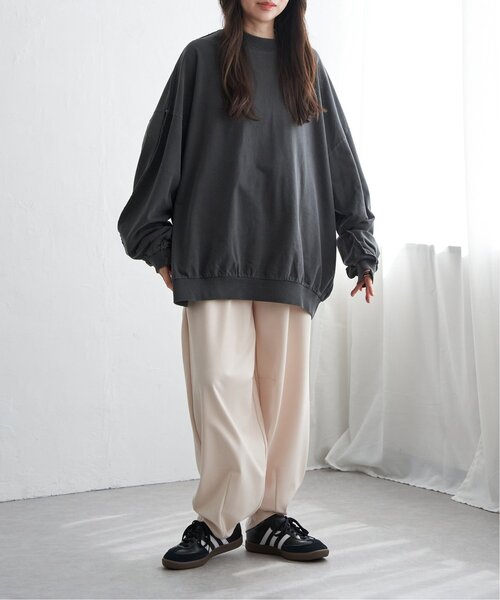 VENCEEXCHANGE(ヴァンスエクスチェンジ)の「インサイドアウトプルオーバー(スウェット・レディース・ライトグレー/クリーム/ブラック・FREE)」の10枚目の写真