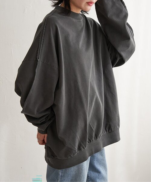 VENCEEXCHANGE(ヴァンスエクスチェンジ)の「インサイドアウトプルオーバー(スウェット・レディース・ライトグレー/クリーム/ブラック・FREE)」の11枚目の写真