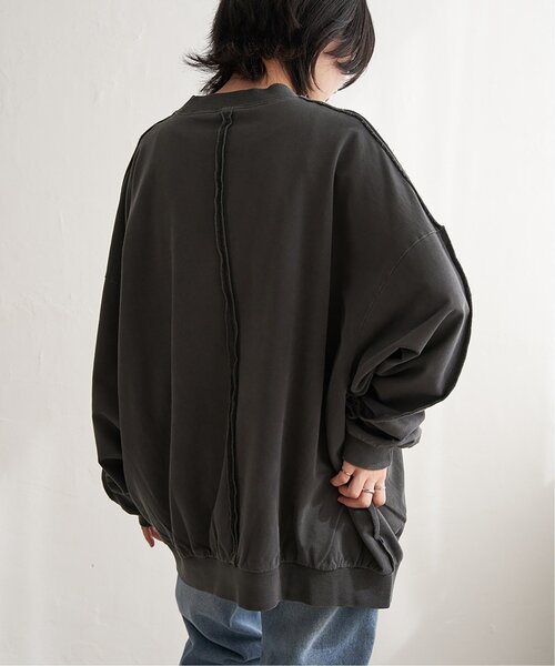 VENCEEXCHANGE(ヴァンスエクスチェンジ)の「インサイドアウトプルオーバー(スウェット・レディース・ライトグレー/クリーム/ブラック・FREE)」の12枚目の写真