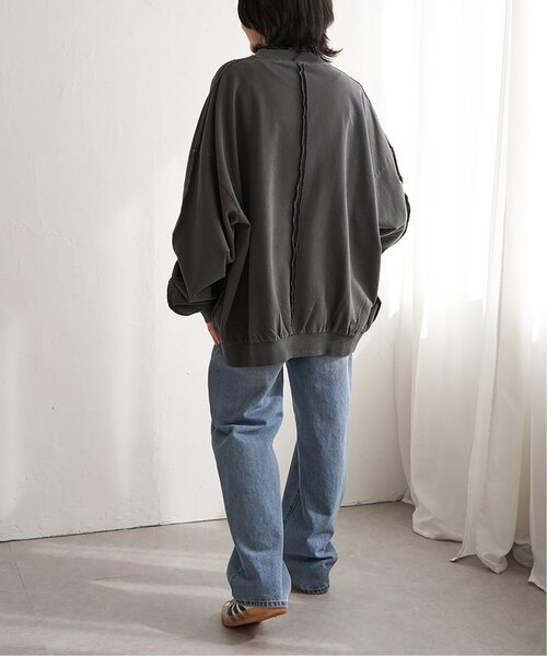 VENCEEXCHANGE(ヴァンスエクスチェンジ)の「インサイドアウトプルオーバー(スウェット・レディース・ライトグレー/クリーム/ブラック・FREE)」の13枚目の写真