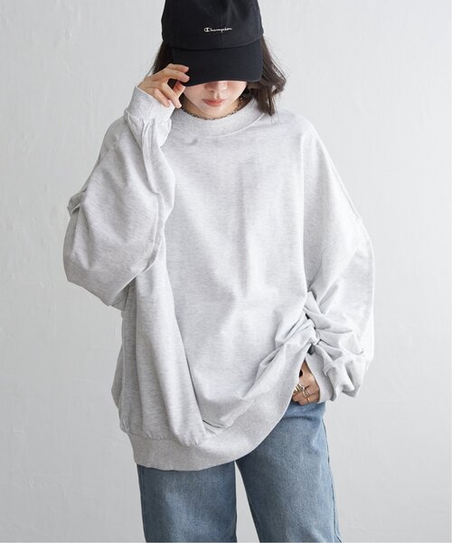 VENCEEXCHANGE(ヴァンスエクスチェンジ)の「インサイドアウトプルオーバー(スウェット・レディース・ライトグレー/クリーム/ブラック・FREE)」の14枚目の写真