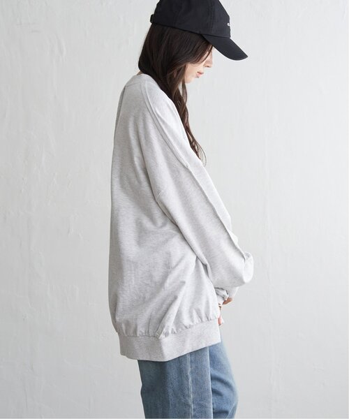 VENCEEXCHANGE(ヴァンスエクスチェンジ)の「インサイドアウトプルオーバー(スウェット・レディース・ライトグレー/クリーム/ブラック・FREE)」の16枚目の写真