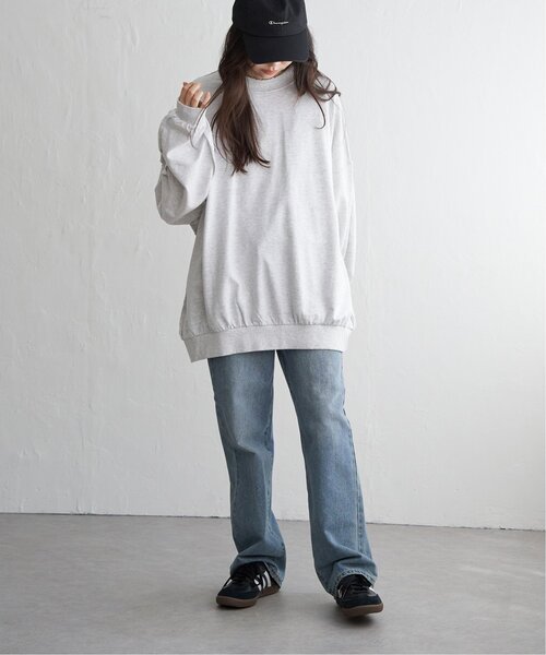 VENCEEXCHANGE(ヴァンスエクスチェンジ)の「インサイドアウトプルオーバー(スウェット・レディース・ライトグレー/クリーム/ブラック・FREE)」の18枚目の写真