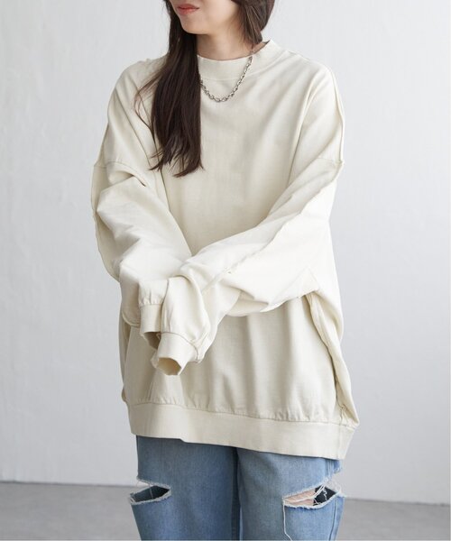 VENCEEXCHANGE(ヴァンスエクスチェンジ)の「インサイドアウトプルオーバー(スウェット・レディース・ライトグレー/クリーム/ブラック・FREE)」の21枚目の写真