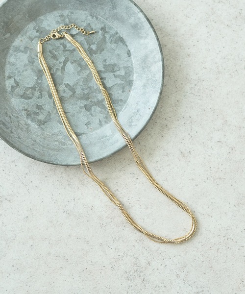 AMERICAN HOLIC（アメリカンホリック）の「2連チェーンネックレス（ネックレス・レディース・シルバー/ゴールド・FREE）」の2枚目の写真