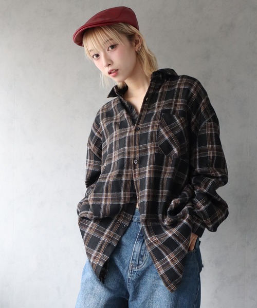 BARELY BLUE(ベアリーブルー)の「【 BARELY BLUE / ベアリーブルー 】フェイクレザー ハンチング帽(ハンチング/ベレー帽・レディース・ブラウン/レッド/ブラック・FREE)」の17枚目の写真