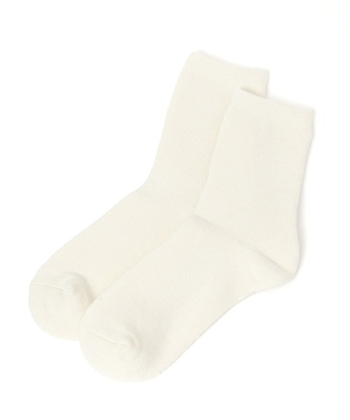 GLOBAL WORK Smile Seed Store（グローバルワーク スマイルシードストア）の「あたたか裏パイルハーフ/149285（ソックス/靴下・レディース・ブルー/レッド/チャコールグレー/ブラック/アイボリー・FREE）」の2枚目の写真