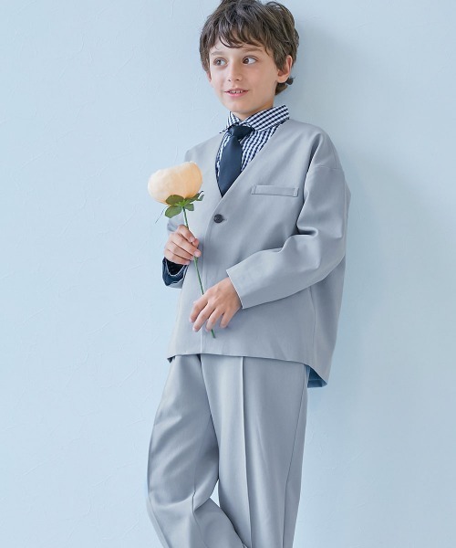 セール】フォーマル ノーカラージャケット セットアップ(ロングパンツ