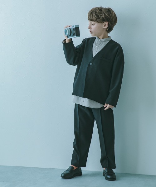 フォーマル ノーカラージャケット セットアップ(ロングパンツ)（スーツ