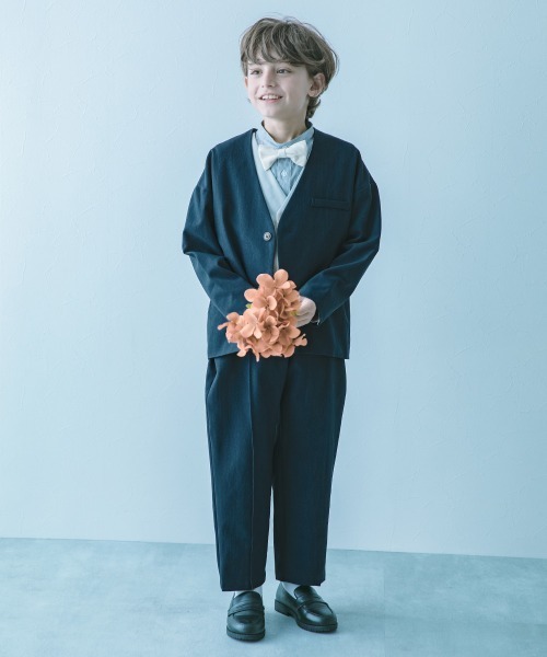 フォーマル ノーカラージャケット セットアップ(ロングパンツ)（スーツ