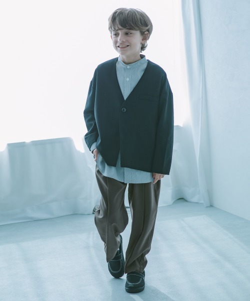 フォーマル ノーカラージャケット セットアップ(ロングパンツ)（スーツ