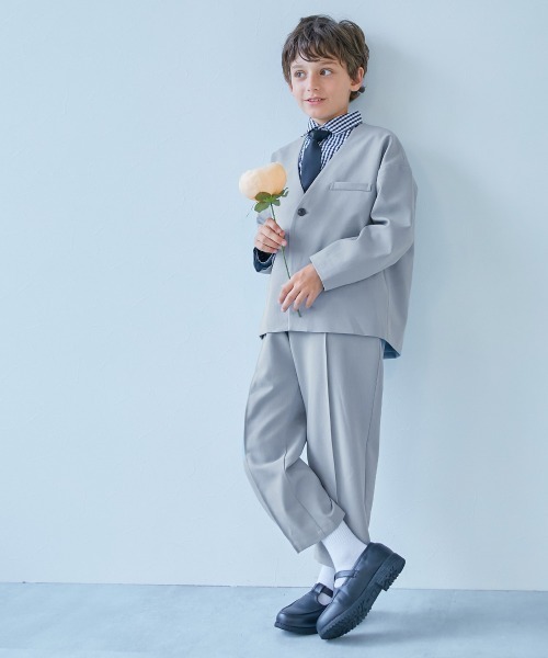 セール】フォーマル ノーカラージャケット セットアップ(ロングパンツ