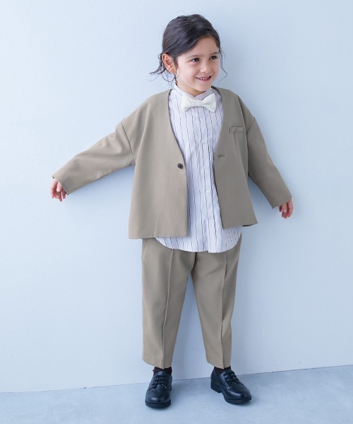 セール】フォーマル ノーカラージャケット セットアップ(ロングパンツ