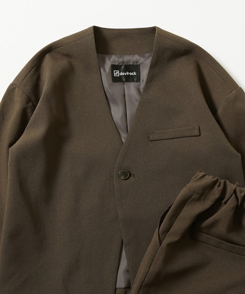 セール】フォーマル ノーカラージャケット セットアップ(ロングパンツ