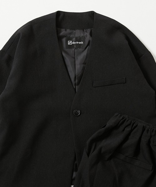 フォーマル ノーカラージャケット セットアップ(ロングパンツ)（スーツ