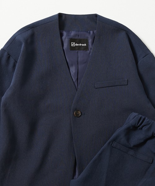 フォーマル ノーカラージャケット セットアップ(ロングパンツ)（スーツ