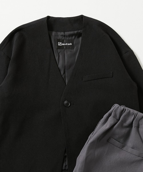 セール】フォーマル ノーカラージャケット セットアップ(ロングパンツ