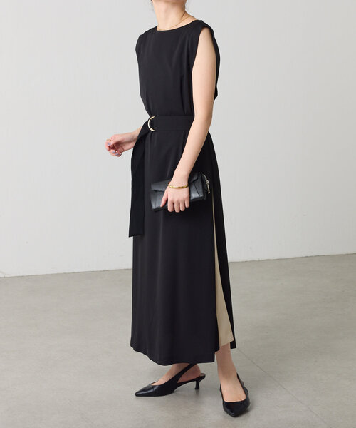 【セール】セレモニーアイテム/バックサテンワンピース（ワンピース）｜COLLAGE GALLARDAGALANTE（コラージュガリャルダガランテ） 24,310円