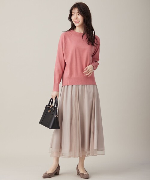 ANY SIS（エニィスィス）の「【洗える】ラッセルチュールマチ スカート（スカート・レディース・ダークブラウン系/アイボリー系・1/2/3）」の11枚目の写真