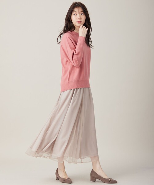 ANY SIS（エニィスィス）の「【洗える】ラッセルチュールマチ スカート（スカート・レディース・ダークブラウン系/アイボリー系・1/2/3）」の12枚目の写真