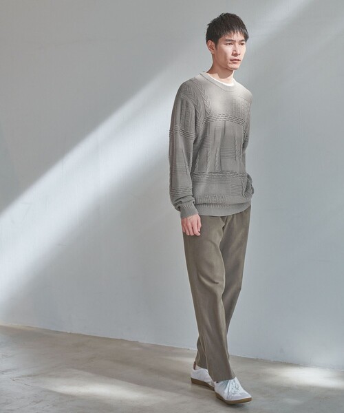 green label relaxing（グリーンレーベルリラクシング）の「モールスキン パイプドステム パンツ（その他パンツ・メンズ・ブラウン/グレー/ブラック・XL/L/M/S）」の6枚目の写真