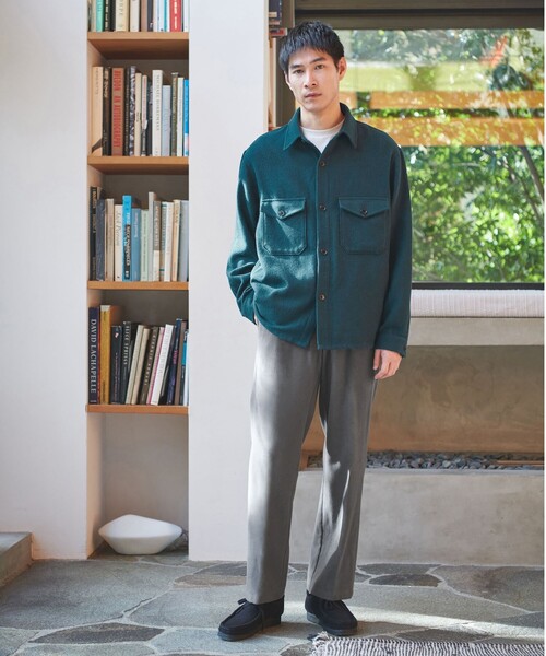 green label relaxing（グリーンレーベルリラクシング）の「モールスキン パイプドステム パンツ（その他パンツ・メンズ・ブラウン/グレー/ブラック・XL/L/M/S）」の8枚目の写真