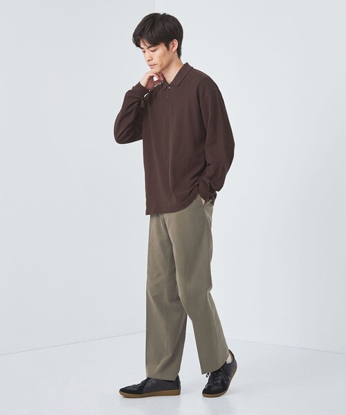 green label relaxing（グリーンレーベルリラクシング）の「モールスキン パイプドステム パンツ（その他パンツ・メンズ・ブラウン/グレー/ブラック・XL/L/M/S）」の13枚目の写真