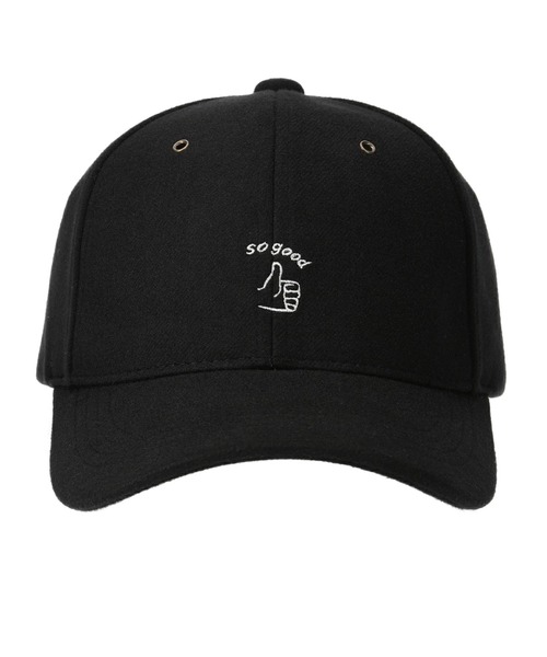 Basiquenti】Smooth Hand Sign Cap（スムースハンドサインキャップ