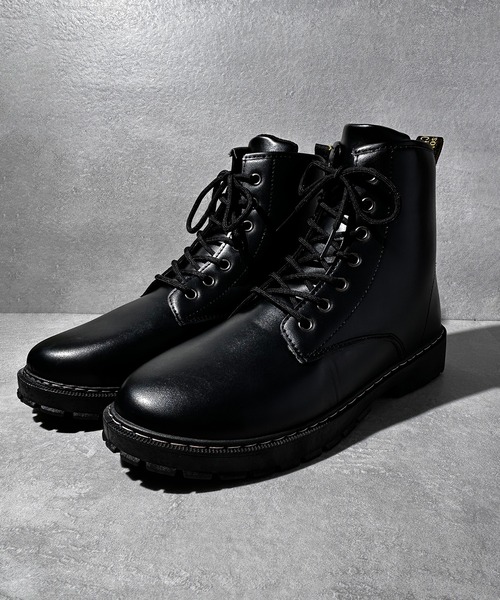 FUGA フーガ y2k お兄系 レースアップワークブーツ ブラック サイズ43 ガエルネ フーガ - バイクブーツ マウンテンブーツ ツーリング 本革