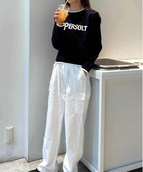 Sorriso（ソリッソ）の「peppersalt 配色ニット（ニット/セーター・レディース・ブラック・FREE）」の17枚目の写真