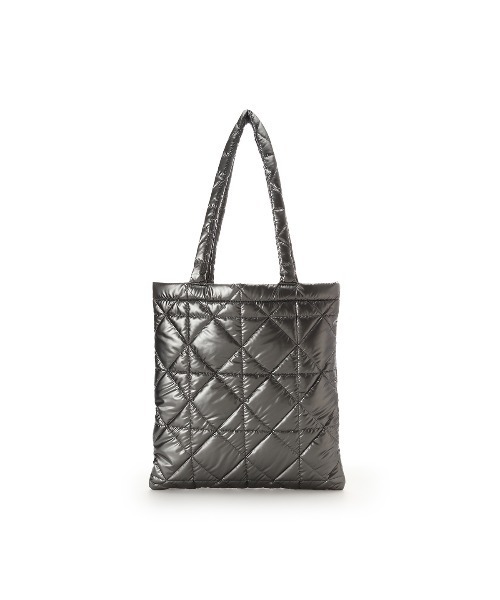 & chouette(アンドシュエット)の「メタリックカラーキルティングトートバッグ(トートバッグ・レディース・ダークグレー/ホワイト/スモークピンク/ネイビー・FREE)」の6枚目の写真